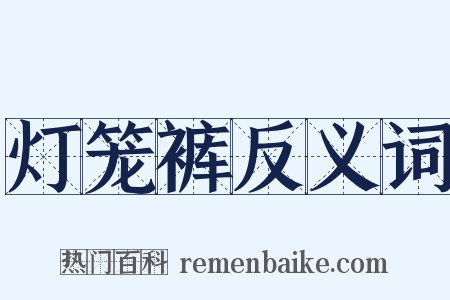 灯笼裤反义词是什么意思的图片